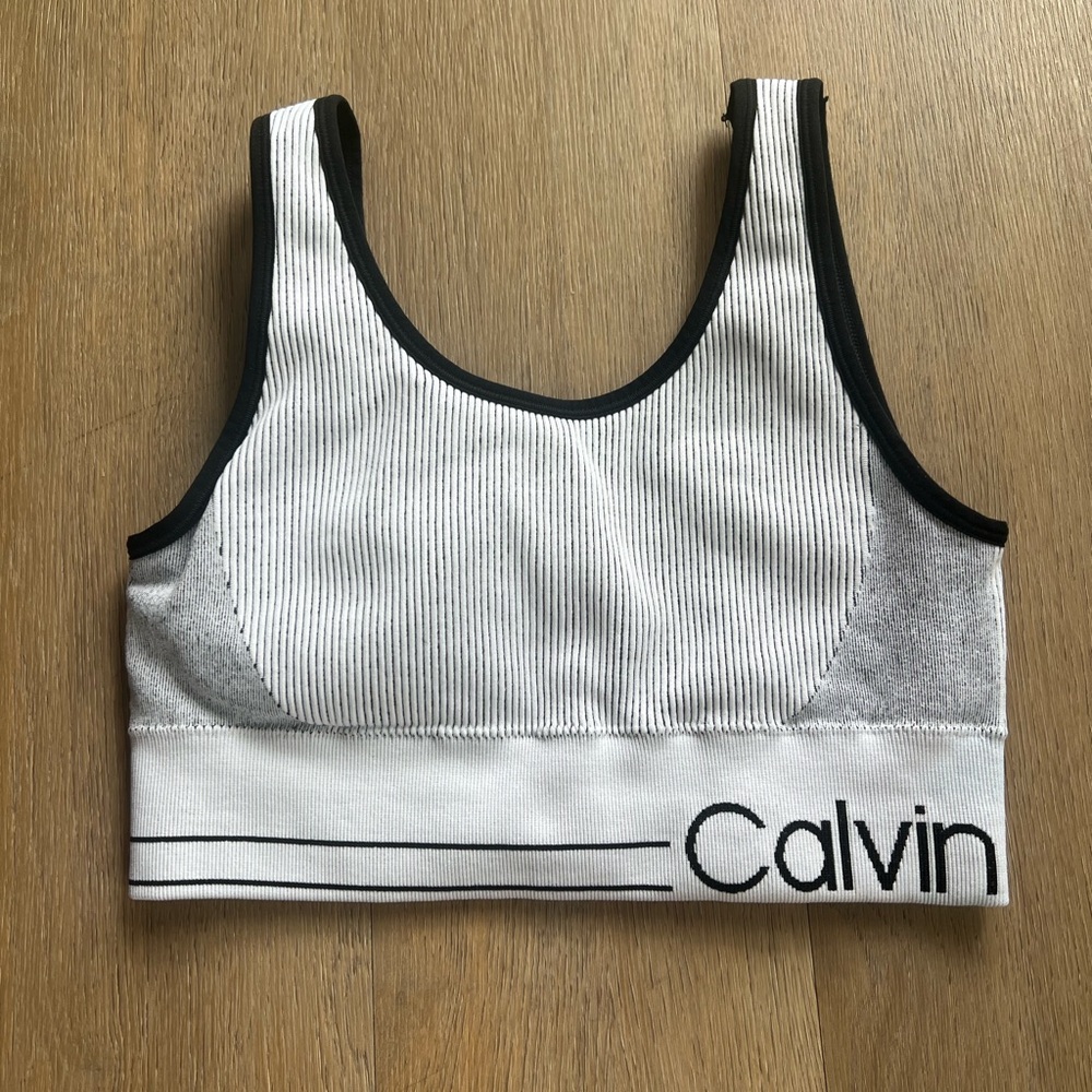 Calvin Klein Performance Black and White Sports Bra